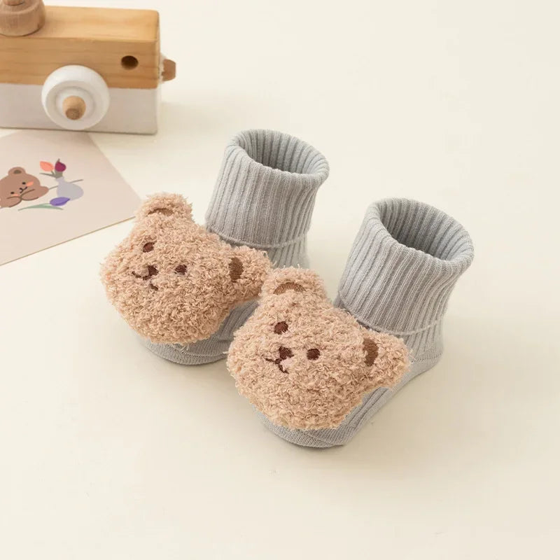 Cozy Cartoon Bear Baby Socks