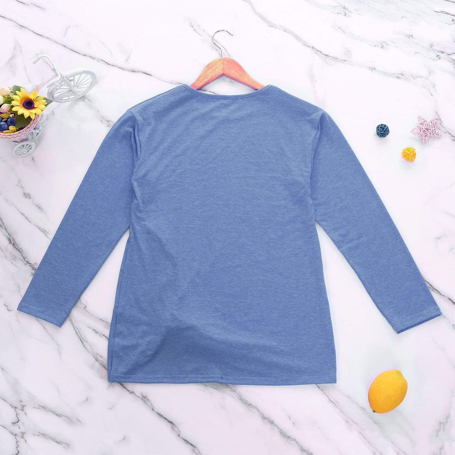 Girls Casual Solid Color Tops,Kids Girls Casual Tunic Tops Knot Front Button Short Sleeve Blouse T-Shirt Tee R28