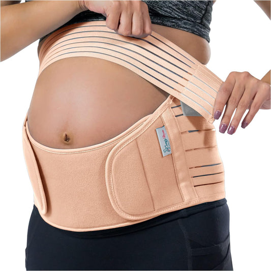 Belly Bands for Pregnant Women, Pregnancy Belly Support Band, Belly Band for Back Support. Pregnancy Must Haves, Belly Support for Pregnancy. Peach Color/Size M