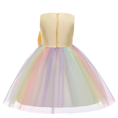 Girls Dresses Flower Girl Dress Kids Floral Princess Bridesmaid Pageant Gown Birthday Party Wedding Dress