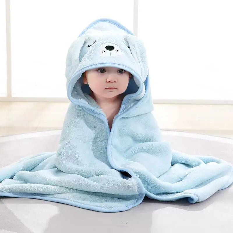 Cozy Coral Fleece Baby Towel