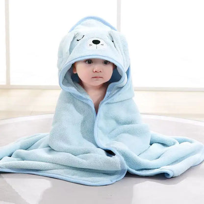 Cozy Coral Fleece Baby Towel