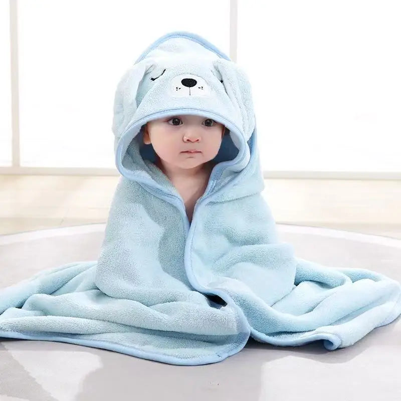 Cozy Coral Fleece Baby Towel