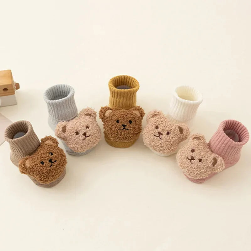 Cozy Cartoon Bear Baby Socks