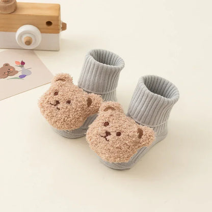 Cozy Cartoon Bear Baby Socks