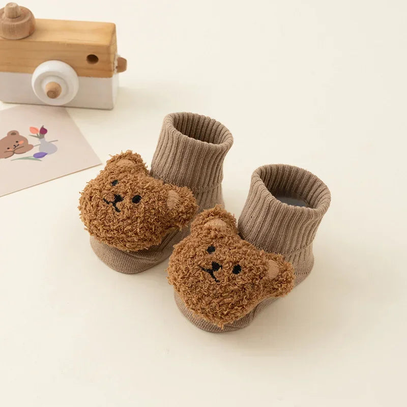 Cozy Cartoon Bear Baby Socks