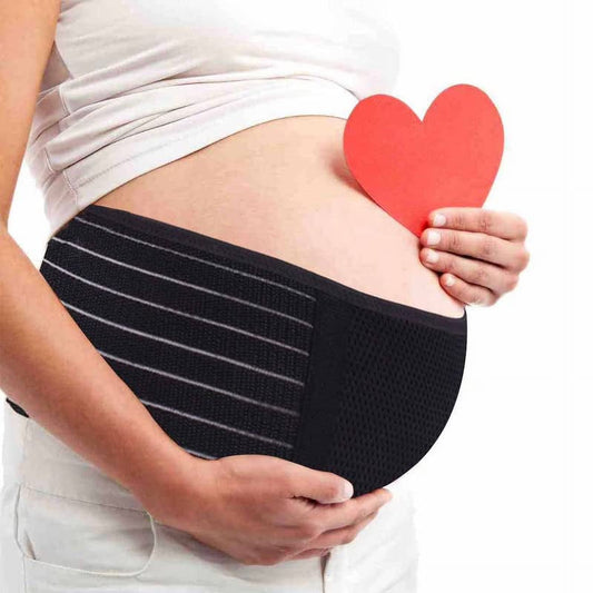 Belly Band for Pregnancy Maternity Belt Pregnancy Support Belt Bump Band Abdominal Brace Belt - Relieve Lower Back, Pelvic and Hip Pain (Black/L/Xl)