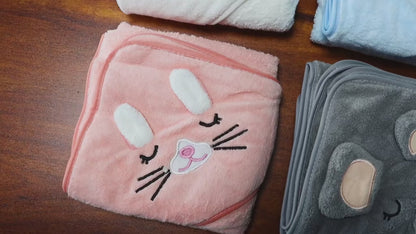 Cozy Coral Fleece Baby Towel